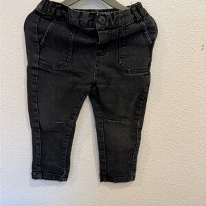 Kardashian Kids Black Stretch Denim Jogger Jeans